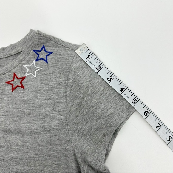 BRIT.NY Gray Star Embellished Tee Size Small NWT - Picture 7 of 10